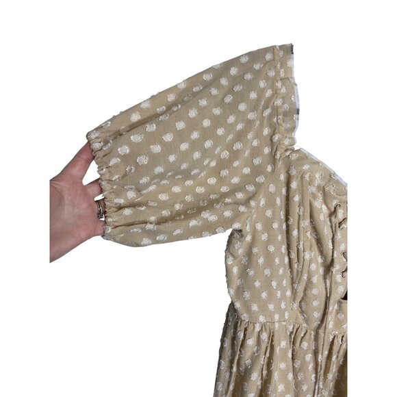 House of Harlow 1960 X REVOLVE Frans Neutral Dress-sz Large - Picture 6 of 12